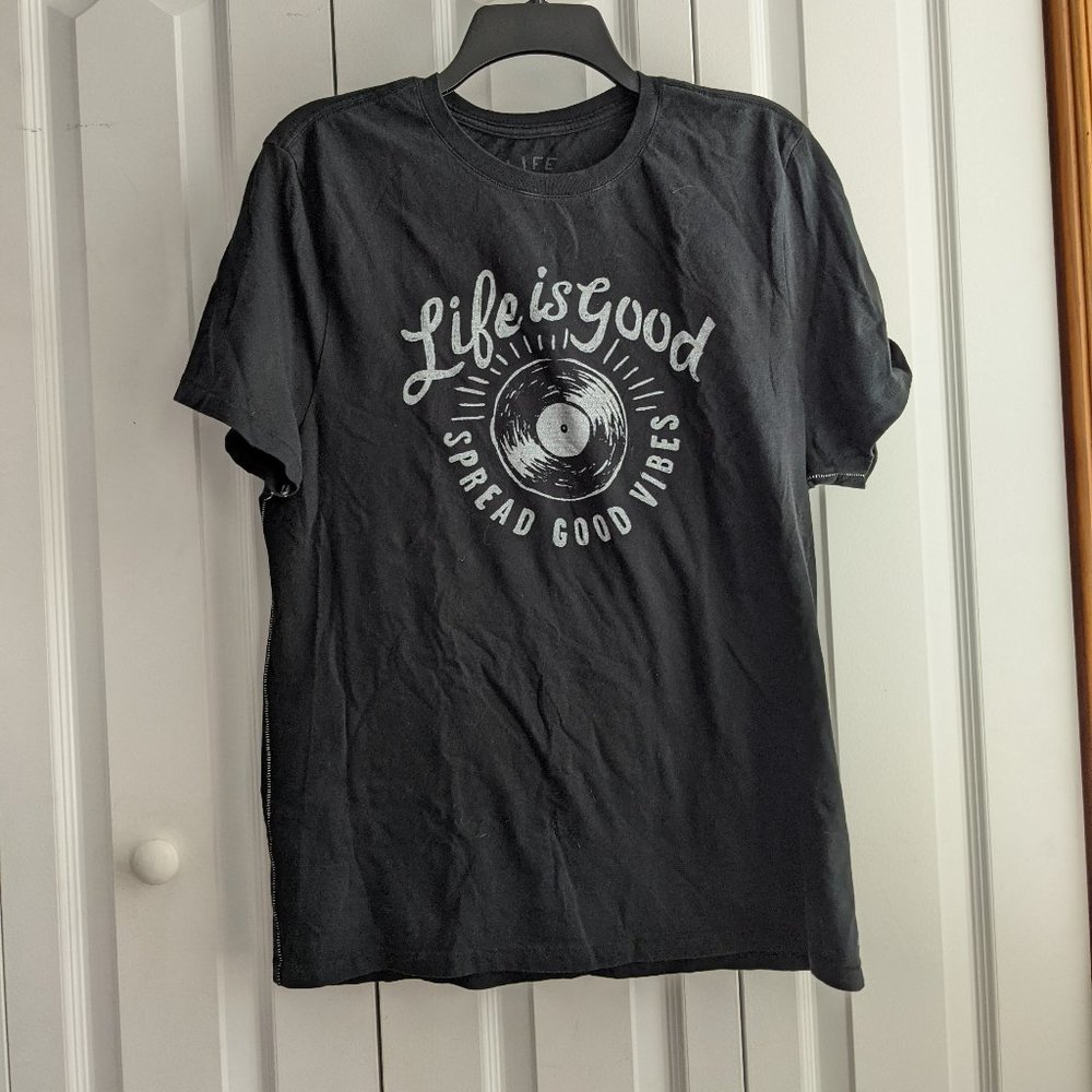 Life is Good Black T-shirt